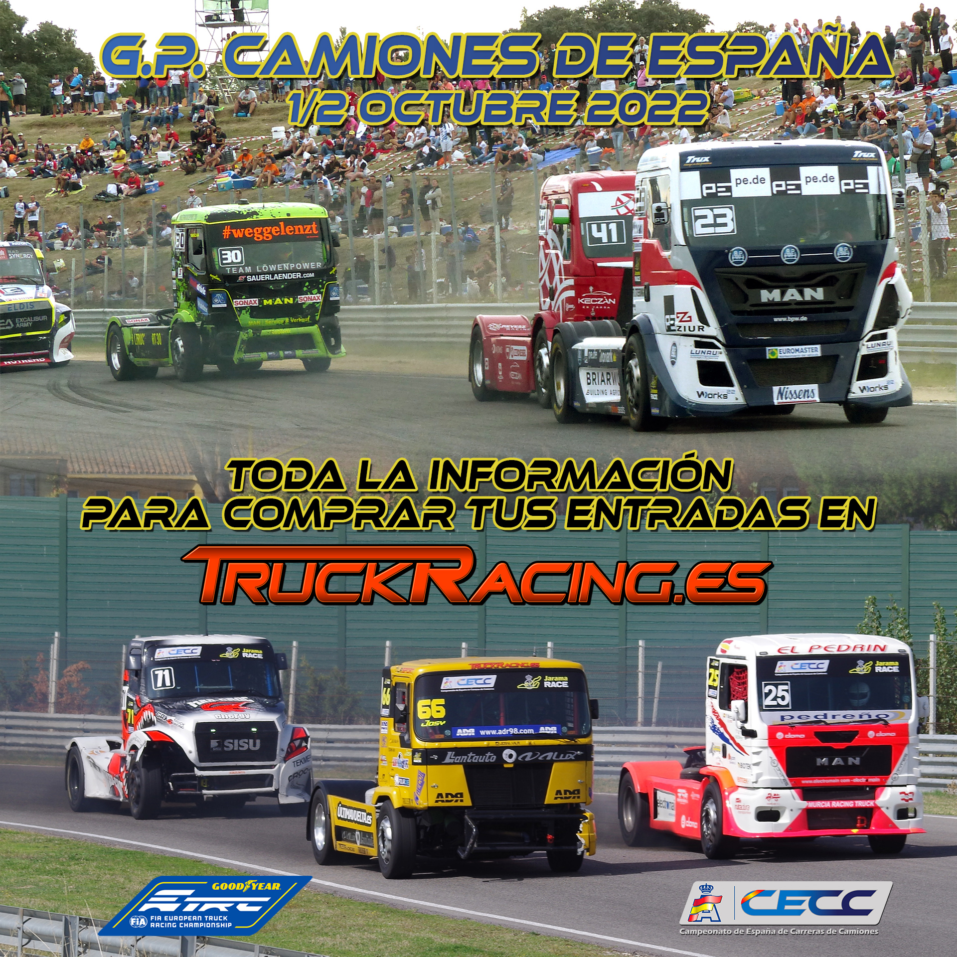 Reproducir princesa Vacante ENTRADAS A LA VENTA PARA EL GP CAMIONES DE ESPAÑA! | TruckRacing.es